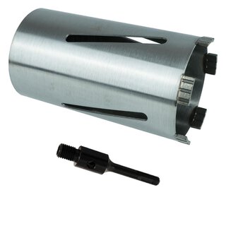 Diamantbohrkrone Laser Turbo -  42 mm / SDS Plus kurz (100 mm) inkl. 1x Austreibkeil / mit Zentrierbohrer