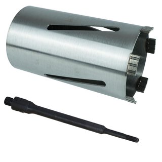 Diamantbohrkrone Laser Turbo -  42 mm / SDS Plus lang (200 mm) inkl. 1x Austreibkeil / mit Zentrierbohrer