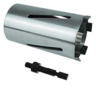 Diamantbohrkrone Laser Turbo -  202 mm / SDS Max inkl. 1x Austreibkeil / mit Zentrierbohrer